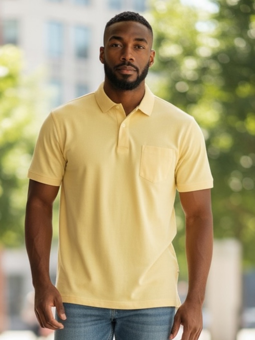 Greg Norman Men's Yellow Play Dry Golf Polo Shirt with Pocket SZ XXL EUC